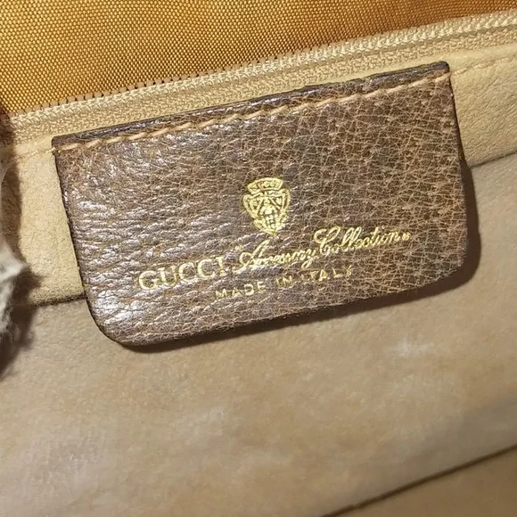 Gucci Brown and Cream Satchel with Iconic Monogram - Picture 7 of 9